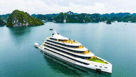Sail into Halong Bay’s golden hour